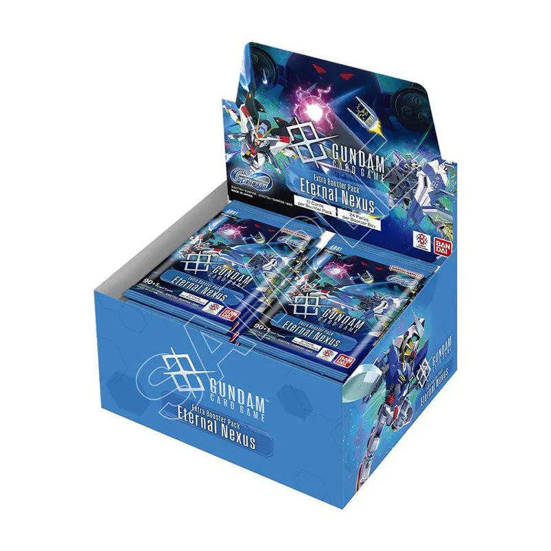Bandai Gundam Card Game: Eternal Nexus Extra Booster Box (EB01) available at Northumbrian Tin Soldier