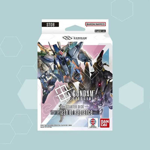 Bandai Gundam Card Game: Flash of Radiance Starter Deck (ST08) available at Northumbrian Tin Soldier
