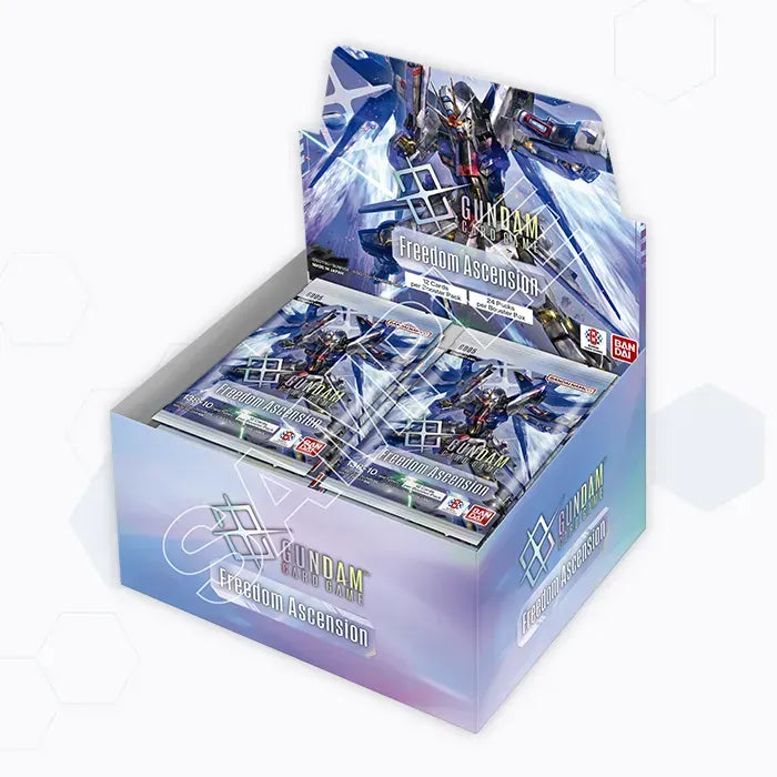 Bandai Gundam Card Game: Freedom Ascension Booster Box (GD05) available at Northumbrian Tin Soldier