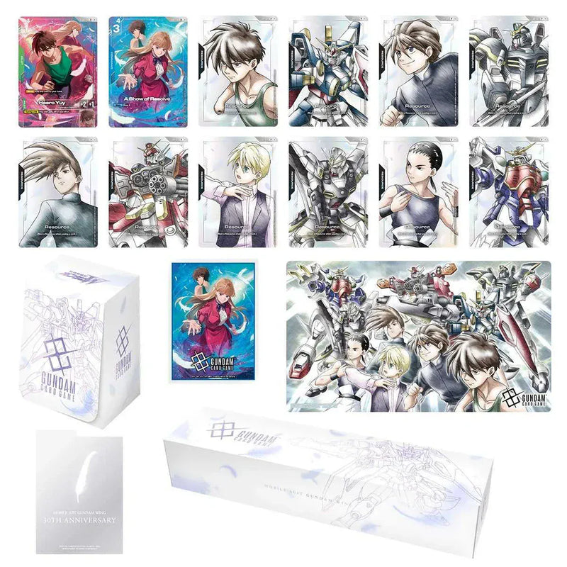 Bandai Gundam Card Game: Premium Accessory Set - Mobile Suit Gundam Wing-(PB01) available at Northumbrian Tin Soldier