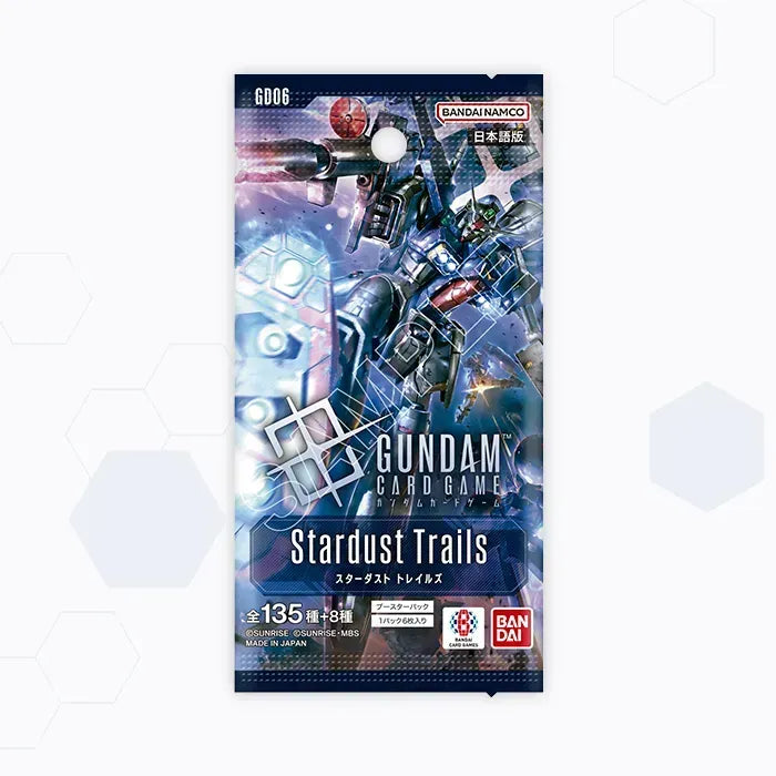 Bandai Gundam Card Game: Stardust Trails GD-06 Booster Pack available at Northumbrian Tin Soldier
