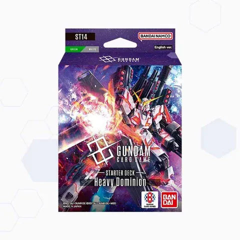 Bandai Gundam Card Game: Starter Deck - Heavy Dominion (ST14) available at Northumbrian Tin Soldier