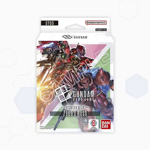 Bandai Gundam Card Game: Zeon's Rush Assemble Starter Deck (ST03A) available at Northumbrian Tin Soldier