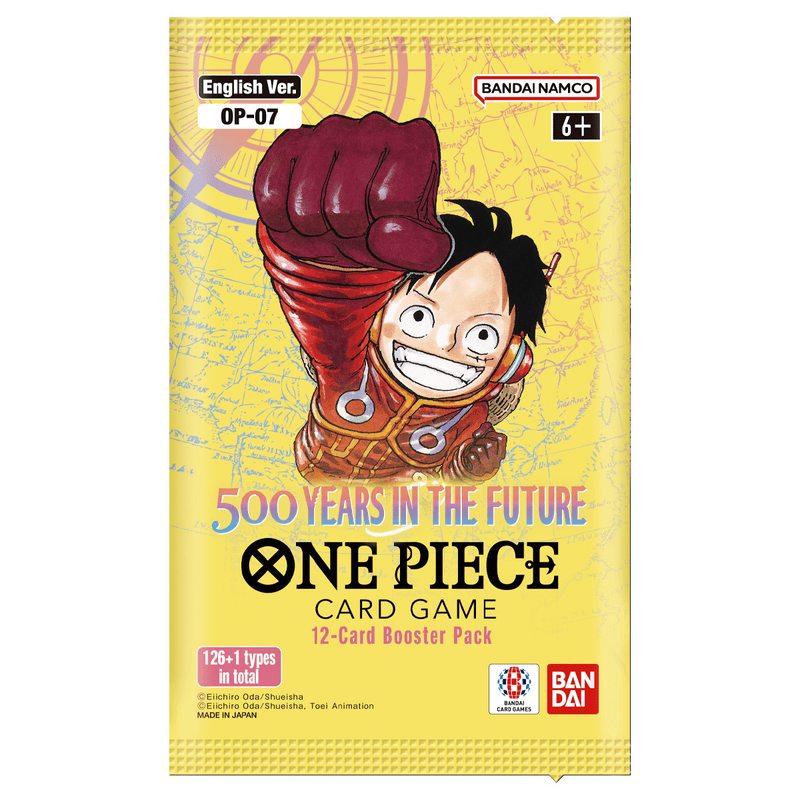 Bandai One Piece Card Game: 500  Years Into The Future (OP-07) Booster Pack available at Northumbrian Tin Soldier