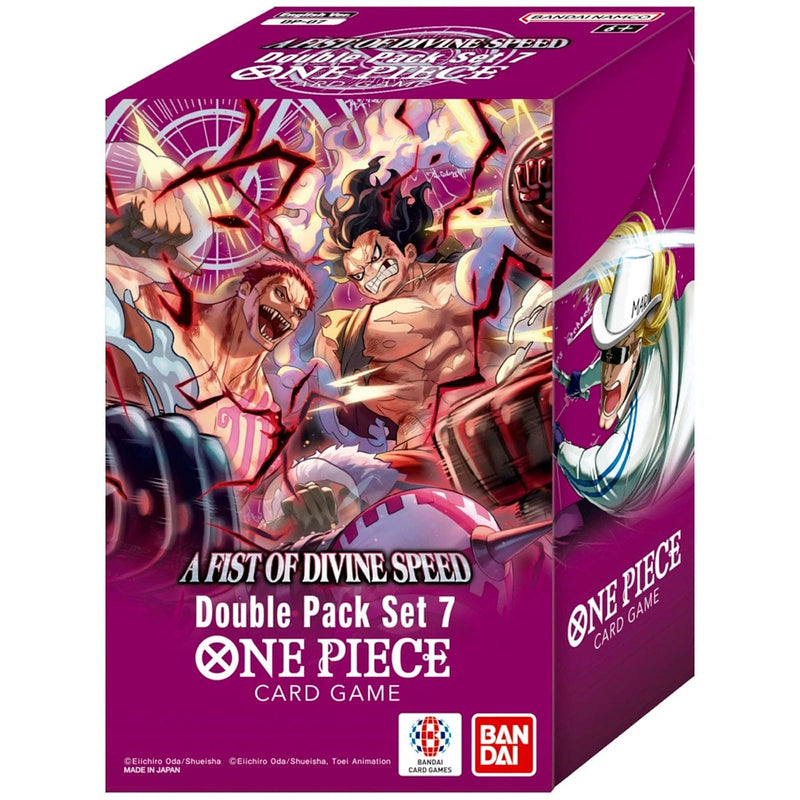 Bandai One Piece Card Game: A Fist of Divine Speed Double Pack Set (DP-07) available at Northumbrian Tin Soldier