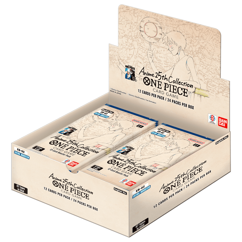 Bandai One Piece Card Game: Anime 25th Collection (EB-02) Booster Box available at Northumbrian Tin Soldier