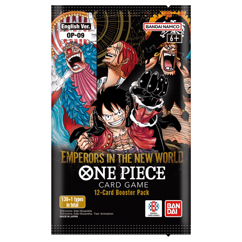 Bandai One Piece Card Game: Emperors In The New World (OP-09) Booster Pack available at Northumbrian Tin Soldier