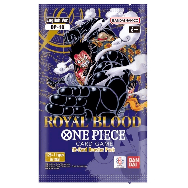 Bandai One Piece Card Game: Royal Blood (OP-10) Booster Pack available at Northumbrian Tin Soldier