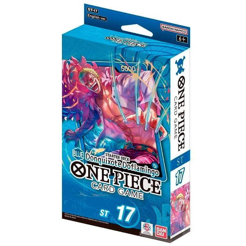 Bandai One Piece Card Game: Starter Deck - Blue Donquixote Doflamingo (ST-17) available at Northumbrian Tin Soldier
