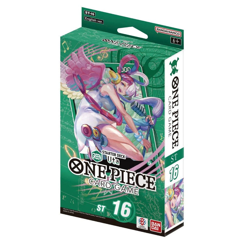 Bandai One Piece Card Game: Starter Deck - Green Uta (ST-16) available at Northumbrian Tin Soldier