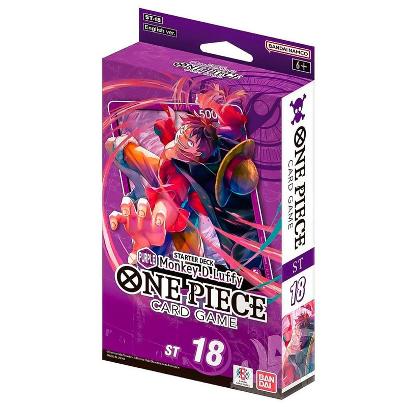 Bandai One Piece Card Game: Starter Deck - Purple Monkey.D.Luffy (ST-18) available at Northumbrian Tin Soldier