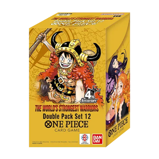 Bandai One Piece Card Game: The Worlds Strongest Warriors Double Pack Set (DP-12) available at Northumbrian Tin Soldier