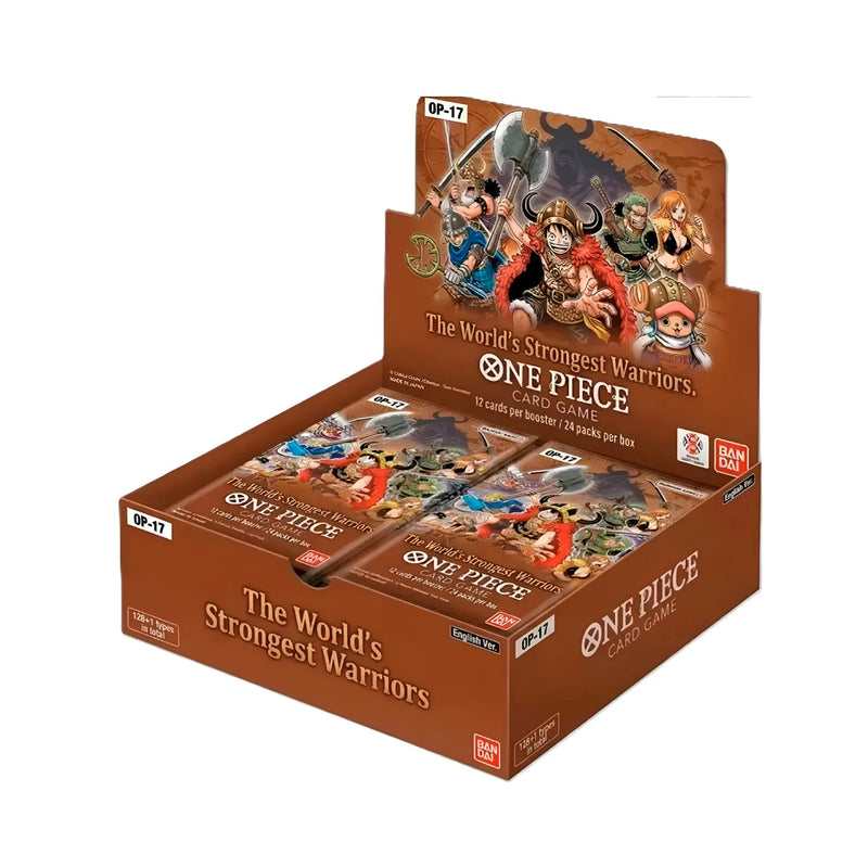 Bandai One Piece Card Game: The Worlds Strongest Warriors (OP-17) Booster Box available at Northumbrian Tin Soldier