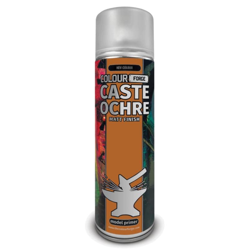 Colour Forge Colour Forge: Caste Ochre Spray (500ml) available at Northumbrian Tin Soldier