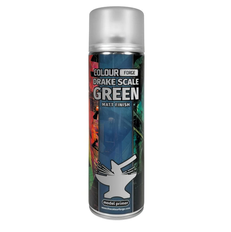 Colour Forge Colour Forge: Drake Scale Green Spray (500ml) available at Northumbrian Tin Soldier