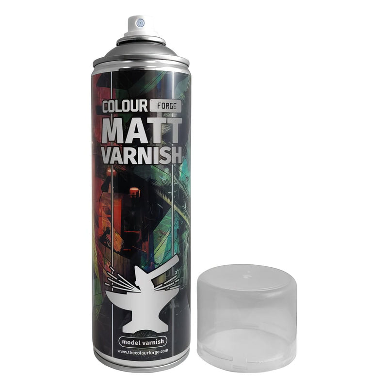 Colour Forge Colour Forge: Matt Varnish Spray (500ml) available at Northumbrian Tin Soldier