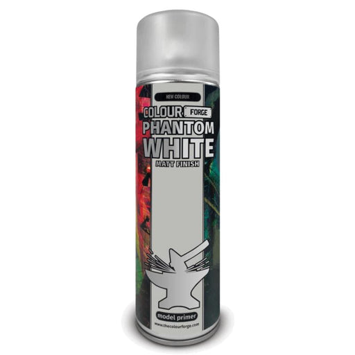 Colour Forge Colour Forge: Phantom White Spray (500ml) available at Northumbrian Tin Soldier
