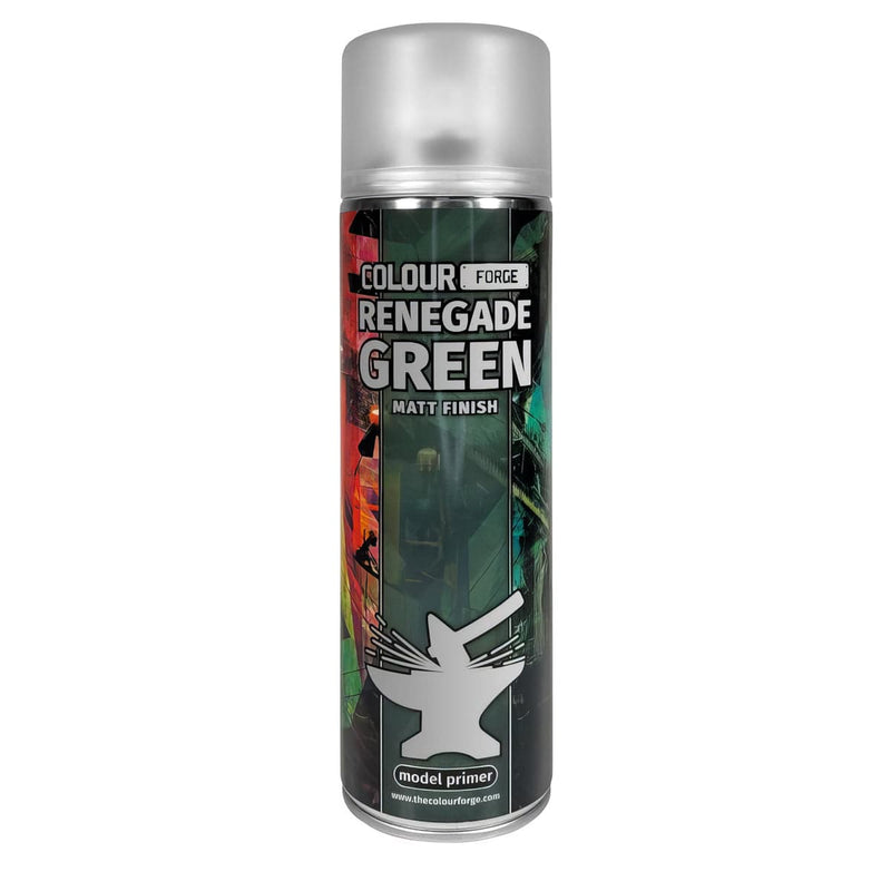 Colour Forge Colour Forge: Renegade Green Spray (500ml) available at Northumbrian Tin Soldier