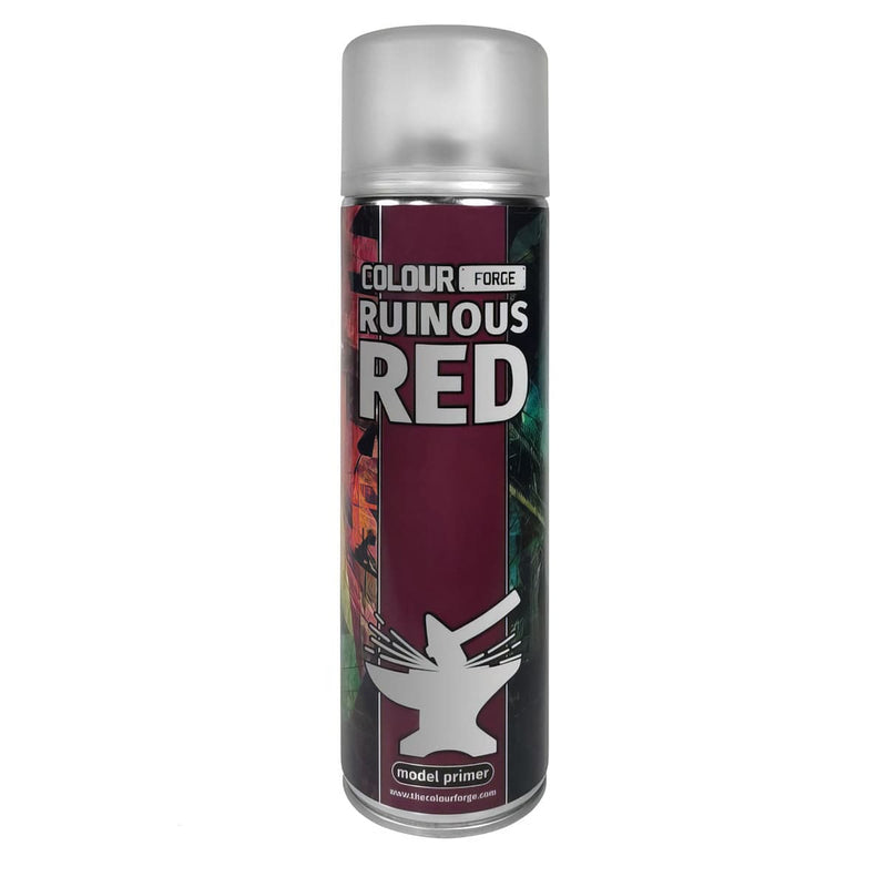 Colour Forge Colour Forge: Ruinous Red Spray (500ml) available at Northumbrian Tin Soldier