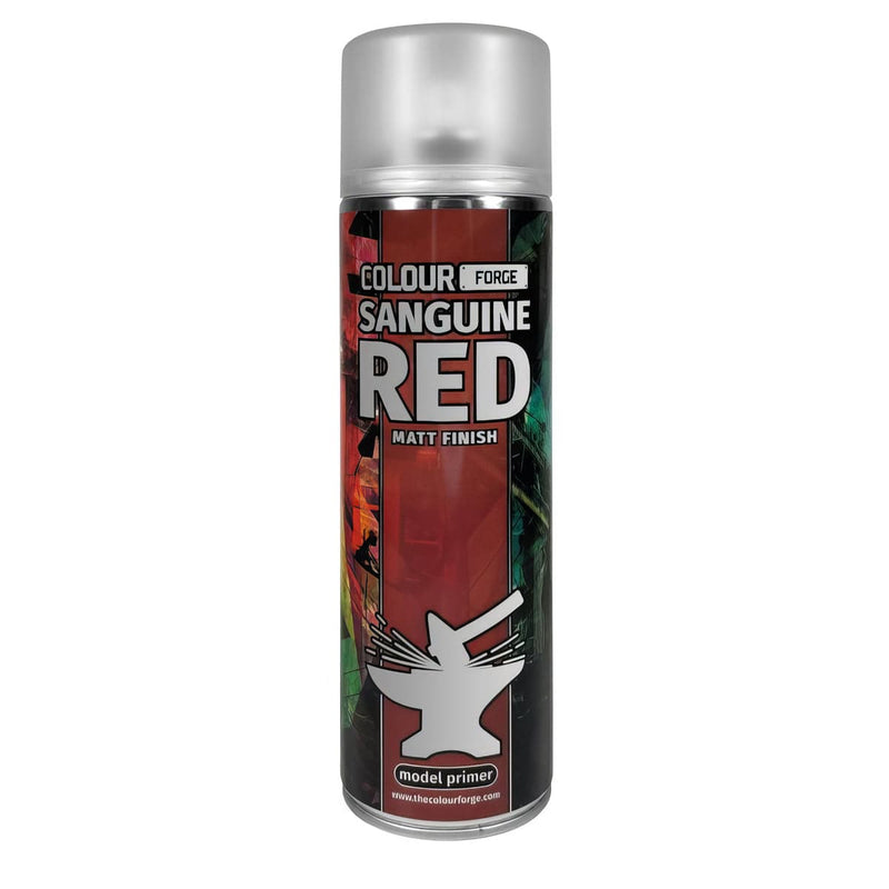 Colour Forge Colour Forge: Sanguine Red Spray (500ml) available at Northumbrian Tin Soldier