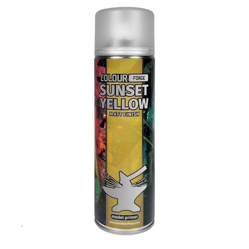 Colour Forge Colour Forge: Sunset Yellow Spray (500ml) available at Northumbrian Tin Soldier