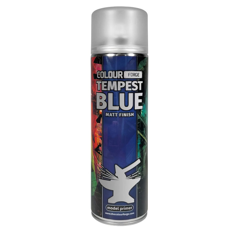 Colour Forge Colour Forge: Tempest Blue Spray (500ml) available at Northumbrian Tin Soldier
