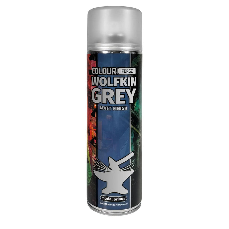 Colour Forge Colour Forge: Wolfkin Grey Spray (500ml) available at Northumbrian Tin Soldier