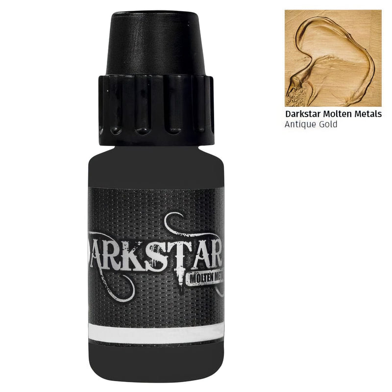 Darkstar Hobbies Darkstar Molten Metals: Antique Gold (17ml) available at Northumbrian Tin Soldier