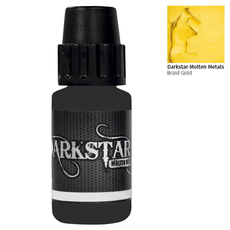 Darkstar Hobbies Darkstar Molten Metals: Braid Gold (17ml) available at Northumbrian Tin Soldier