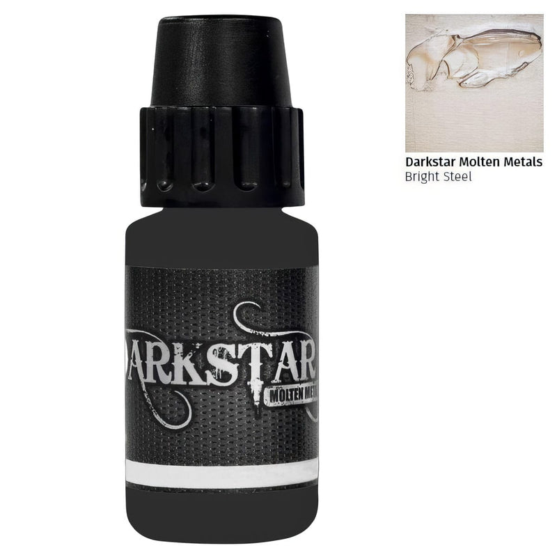 Darkstar Hobbies Darkstar Molten Metals: Bright Steel (17ml) available at Northumbrian Tin Soldier