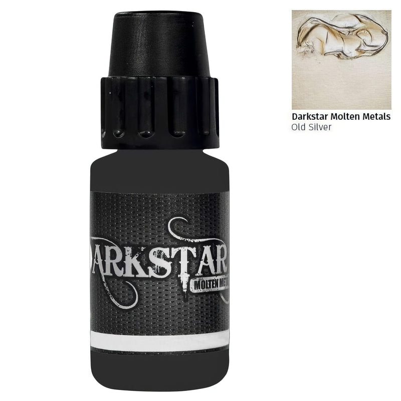 Darkstar Hobbies Darkstar Molten Metals: Old Silver (17ml) available at Northumbrian Tin Soldier