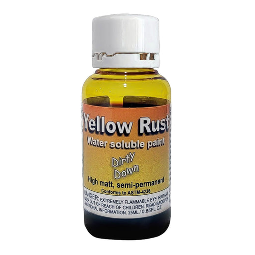 Dirty Down Dirty Down Yellow Rust Effect 25ml available at Northumbrian Tin Soldier