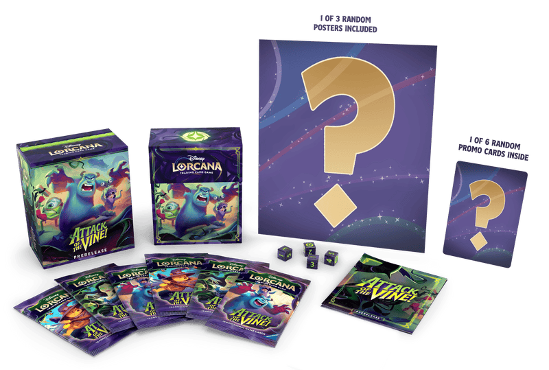 Disney-Ravensburger Disney Lorcana - Attack of the Vine - Prerelease Pack available at Northumbrian Tin Soldier