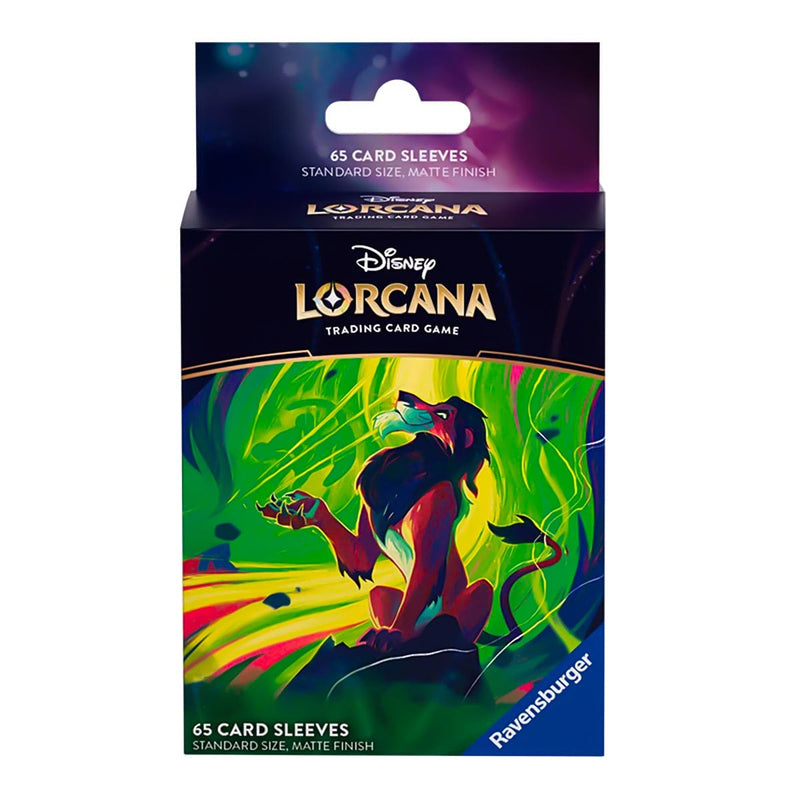 Disney-Ravensburger Disney Lorcana - Azurite Sea - Card Sleeves - Scar available at Northumbrian Tin Soldier