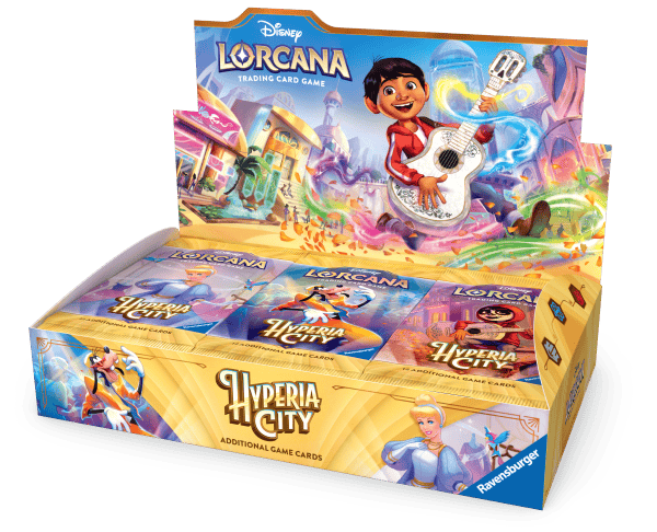 Disney-Ravensburger Disney Lorcana - Hyperia City - Booster Box (24 Packs) available at Northumbrian Tin Soldier