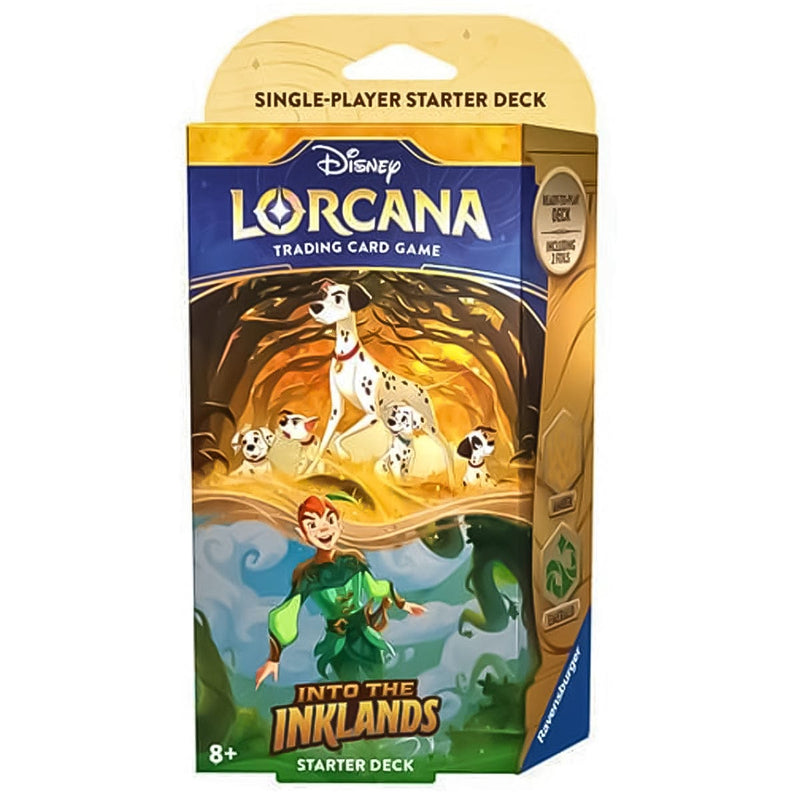 Disney-Ravensburger Disney Lorcana - Into the Inklands: Starter Deck - Pongo & Peter Pan available at Northumbrian Tin Soldier