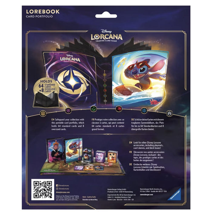Disney-Ravensburger Disney Lorcana - Lorebook - Stitch ( 4 Pocket ) available at Northumbrian Tin Soldier