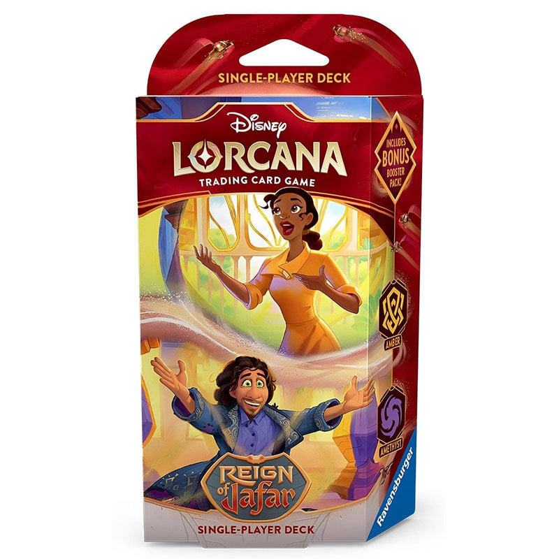 Disney-Ravensburger Disney Lorcana - Reign of Jafar - Starter Deck - Tiana & Bruno available at Northumbrian Tin Soldier