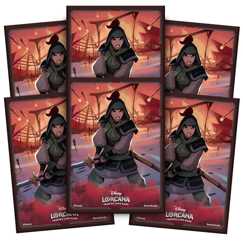 Disney-Ravensburger Disney Lorcana - Rise Of The Floodborn - Mulan - Card Sleeves (65 Sleeves) available at Northumbrian Tin Soldier