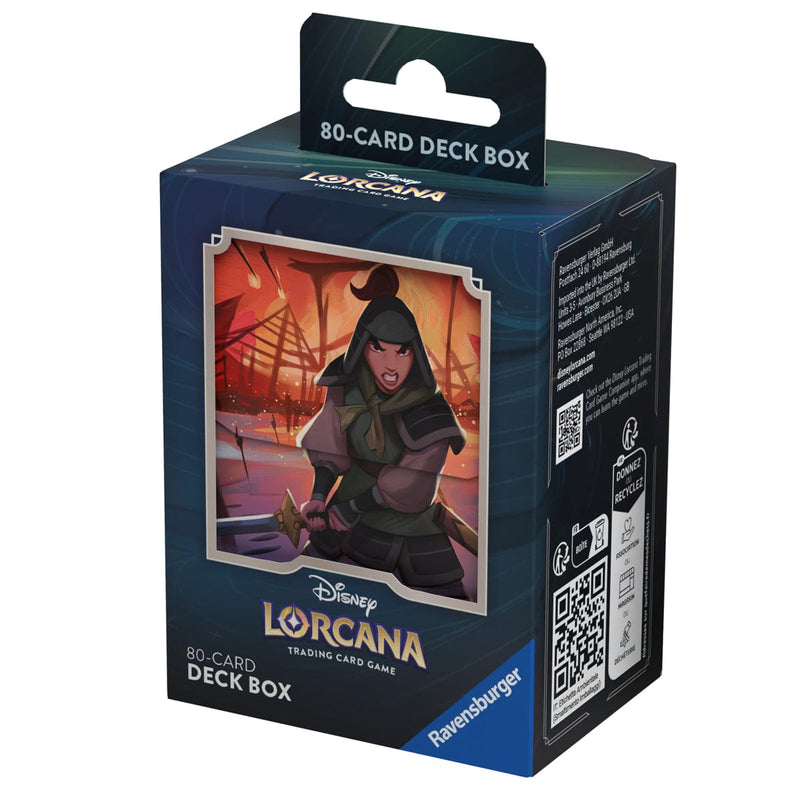Disney-Ravensburger Disney Lorcana - Rise Of The Floodborn - Mulan - Deck Box available at Northumbrian Tin Soldier