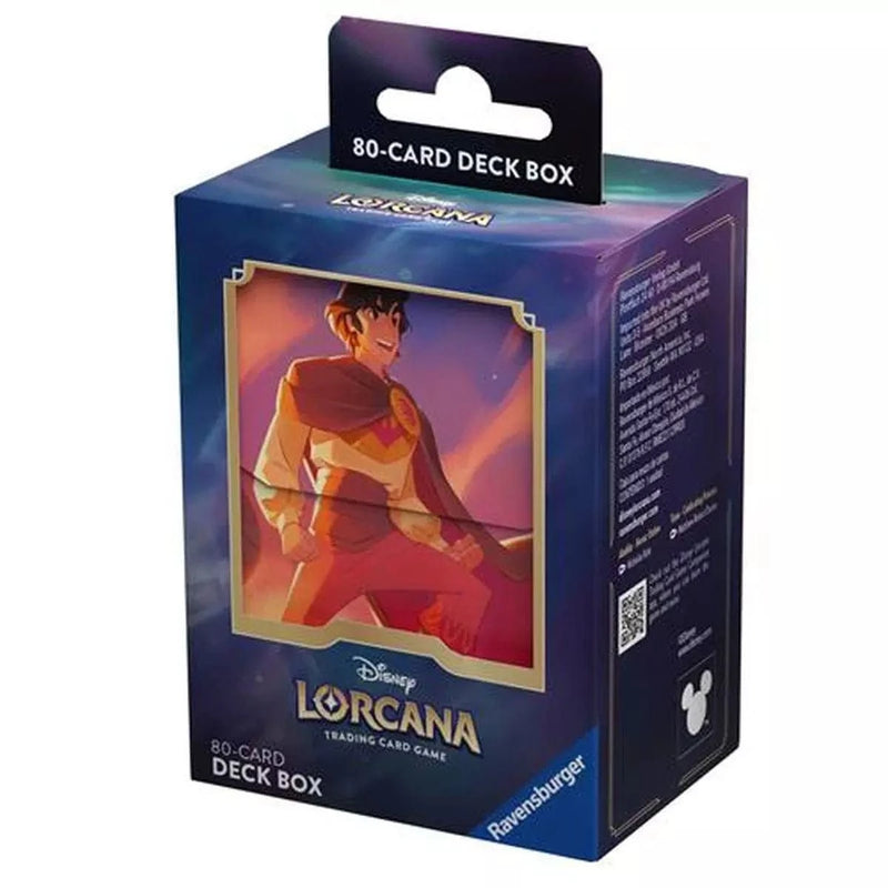 Disney-Ravensburger Disney Lorcana - Shimmering Skies - Deck Box - Aladdin available at Northumbrian Tin Soldier