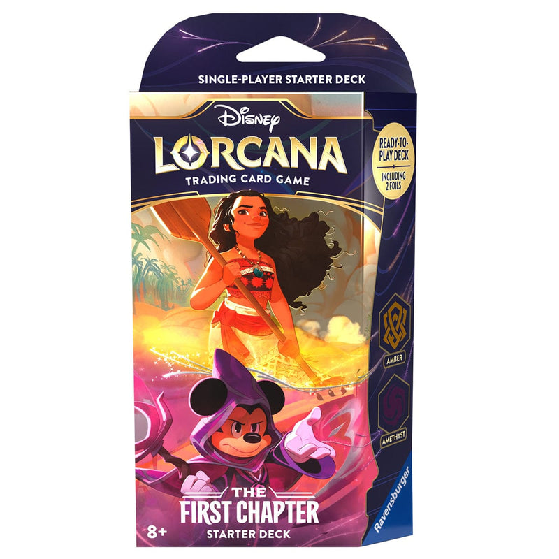 Disney-Ravensburger Disney Lorcana: The First Chapter - Starter Deck - Moana and Mickey available at Northumbrian Tin Soldier
