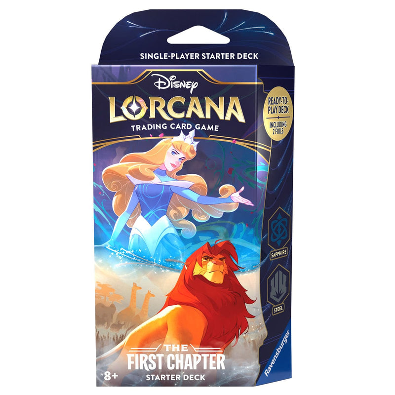 Disney-Ravensburger Disney Lorcana - The First Chapter - Starter Deck - Sleeping Beauty & Simba available at Northumbrian Tin Soldier