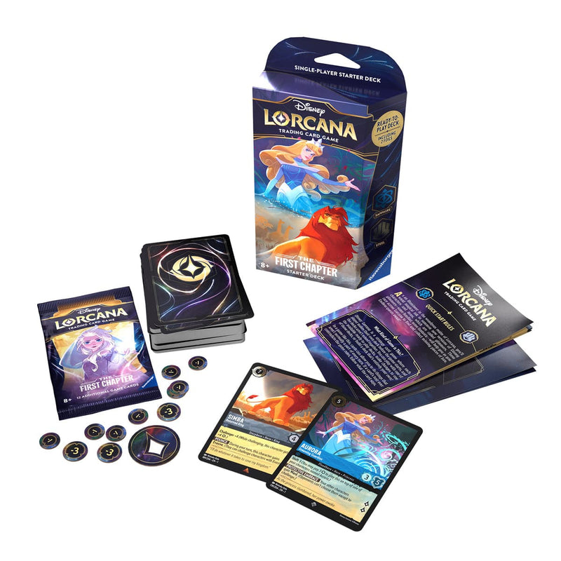 Disney-Ravensburger Disney Lorcana - The First Chapter - Starter Deck - Sleeping Beauty & Simba available at Northumbrian Tin Soldier