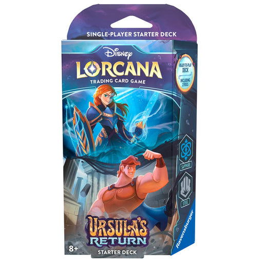 Disney-Ravensburger Disney Lorcana - Ursula's Return - Starter Deck - Anna & Hercules available at Northumbrian Tin Soldier