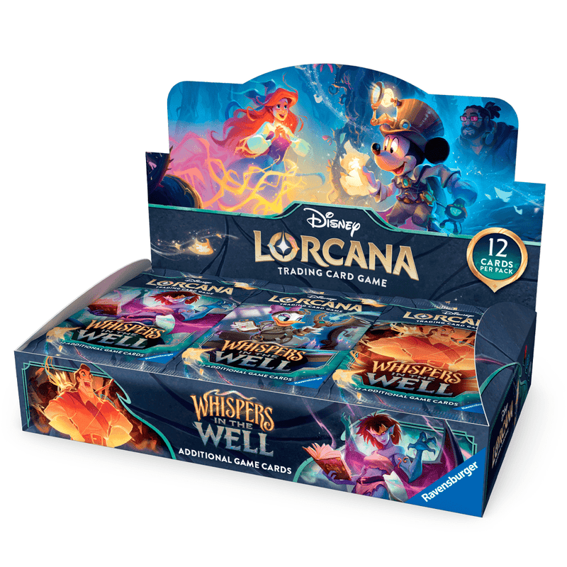 Disney-Ravensburger Disney Lorcana - Whispers in the Well - Booster Box (24 Packs) available at Northumbrian Tin Soldier