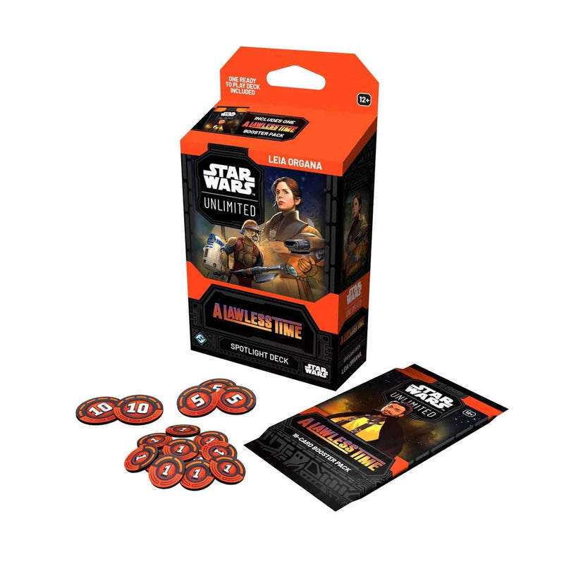 Fantasy Flight Games Star Wars: Unlimited - A Lawless Time - Spotlight Deck - Princess Leia available at Northumbrian Tin Soldier