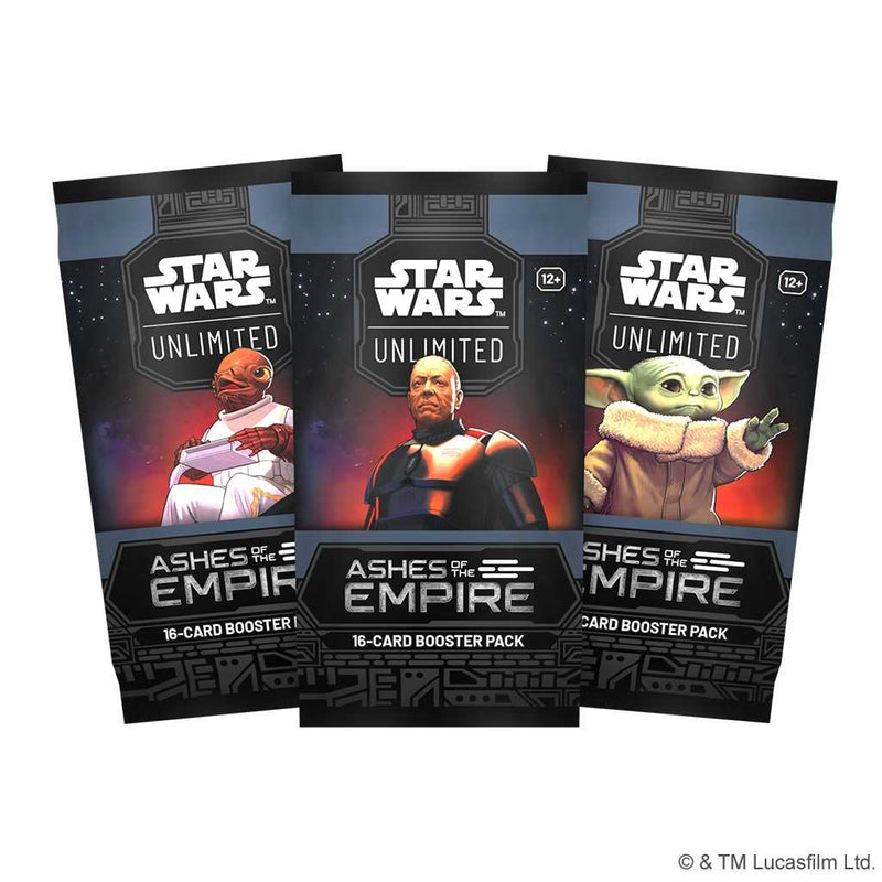 Fantasy Flight Games Star Wars: Unlimited - Ashes of the Empire - Booster Box available at Northumbrian Tin Soldier