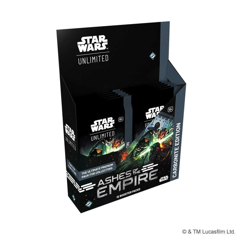 Fantasy Flight Games Star Wars: Unlimited - Ashes of the Empire - Carbonite Edition Booster Box available at Northumbrian Tin Soldier