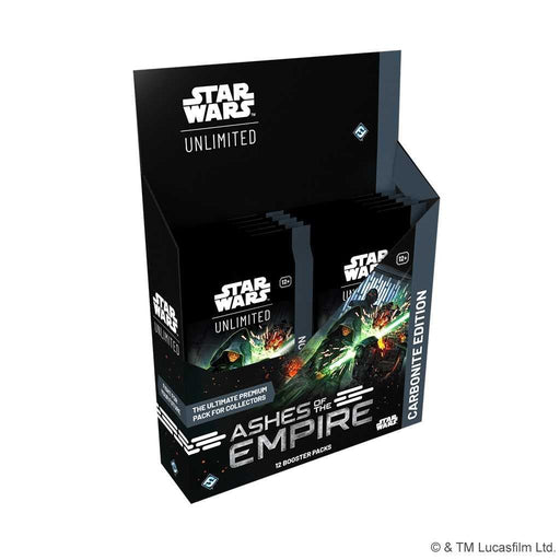 Fantasy Flight Games Star Wars: Unlimited - Ashes of the Empire - Carbonite Edition Booster Box available at Northumbrian Tin Soldier